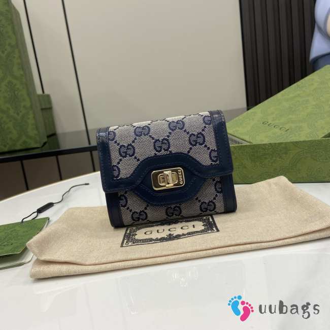 Uubags Gucci Luce Wallet In Blue 12x11x3cm - 1