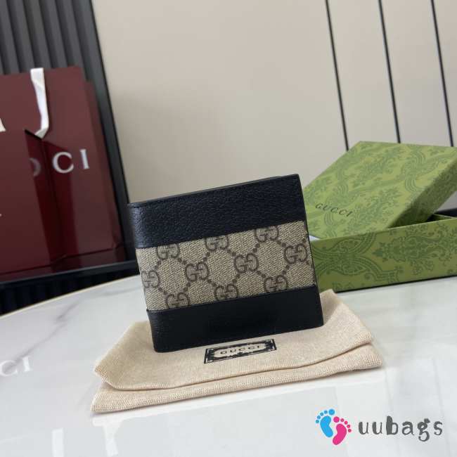 Uubags Gucci 451240 GG Supreme Leather Bifold Wallet 11x9cm - 1