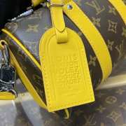 Uubags Louis Vuitton M12609 Keepall Bandoulière Bag In Yellow 25x15x11cm - 6