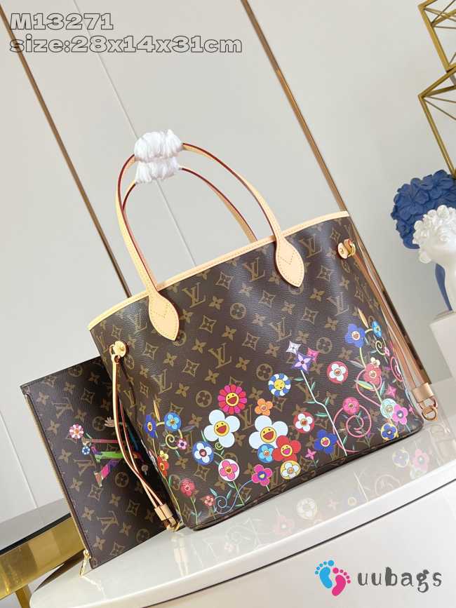 Uubags Louis Vuitton M13271 LV x TM Neverfull MM Bag 31x28x14cm - 1