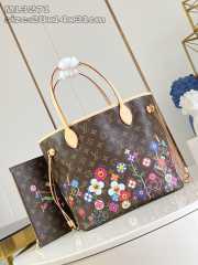 Uubags Louis Vuitton M13271 LV x TM Neverfull MM Bag 31x28x14cm - 1