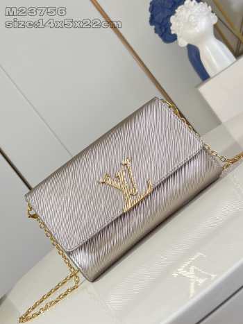 Uubags Louis Vuitton M12789 Pochette Louise Champagne Bag 22x16x4.5cm