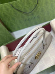 Uubags Gucci GG Marmont Medium Top Handle Bag In White 35.5x16.5x7cm - 3