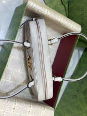 Uubags Gucci GG Marmont Medium Top Handle Bag In White 35.5x16.5x7cm - 6