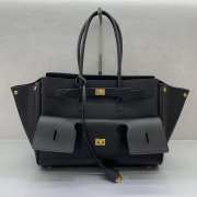 Uubags Balenciaga Bel Air medium Carry All bag in black smooth calfskin, aged-gold hardware 36.5x14.5x28cm - 1