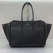 Uubags Balenciaga Bel Air medium Carry All bag in black smooth calfskin, aged-gold hardware 36.5x14.5x28cm - 5