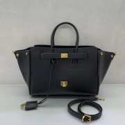 Uubags Balenciaga Bel Air small Carry All bag in black smooth calfskin, aged-gold hardware 30x10x24cm - 5