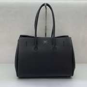 Uubags Balenciaga Bel Air medium Carry All bag in black smooth calfskin, aged-silver hardware 36.5x14.5x28cm - 6