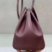 Uubags Balenciaga Bel Air medium Carry All bag in burgundy smooth calfskin, aged-gold hardware 36.5x14.5x28cm - 5