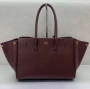 Uubags Balenciaga Bel Air medium Carry All bag in burgundy smooth calfskin, aged-gold hardware 36.5x14.5x28cm - 2