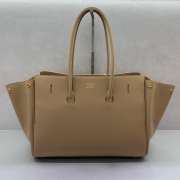 Uubags Balenciaga Bel Air medium Carry All bag in latte smooth calfskin, aged-gold hardware 36.5x14.5x28cm - 2