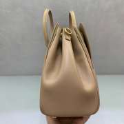 Uubags Balenciaga Bel Air small Carry All bag in latte smooth calfskin, aged-gold hardware 30x10x24cm - 5