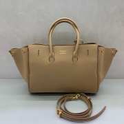 Uubags Balenciaga Bel Air small Carry All bag in latte smooth calfskin, aged-gold hardware 30x10x24cm - 4