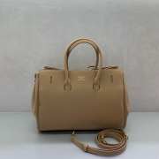 Uubags Balenciaga Bel Air small Carry All bag in latte smooth calfskin, aged-gold hardware 30x10x24cm - 3