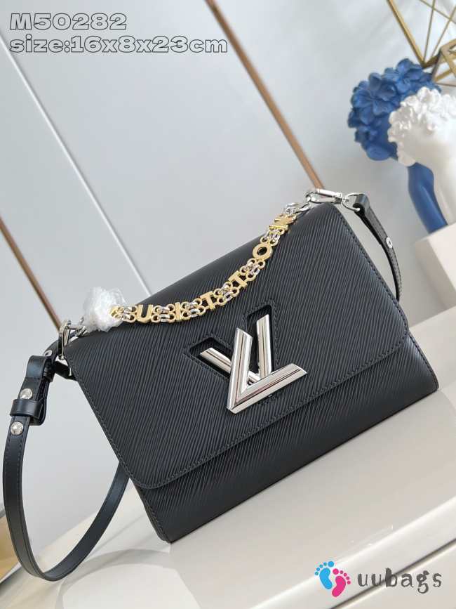 Uubags Louis Vuitton M13117 Twist PM Bag In Black 19x15x7cm - 1