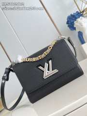 Uubags Louis Vuitton M13117 Twist PM Bag In Black 19x15x7cm - 1