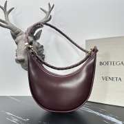 Uubags Bottega Veneta Hula Hoop In Burgundy Bag 27x28x6cm - 1