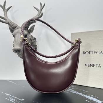 Uubags Bottega Veneta Hula Hoop In Burgundy Bag 27x28x6cm