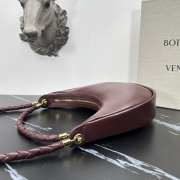 Uubags Bottega Veneta Hula Hoop In Burgundy Bag 27x28x6cm - 6