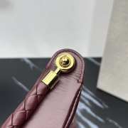 Uubags Bottega Veneta Hula Hoop In Burgundy Bag 27x28x6cm - 3