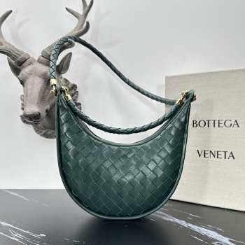 Bottega Veneta Gemelli Bag In Green 24x15x6cm