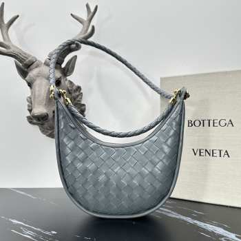 Bottega Veneta Gemelli Bag In Blue 24x15x6cm