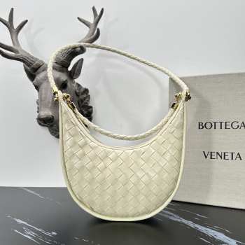 Bottega Veneta Gemelli Bag In Cream 24x15x6cm