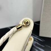 Bottega Veneta Gemelli Bag In Cream 24x15x6cm - 5