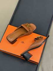 Uubags Hermes Ilot 50 high heel sandal in brown - 6