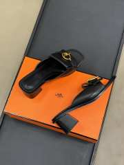 Uubags Hermes Ilot 50 high heel sandal in black - 6