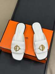 Uubags Hermes Ilot 50 high heel sandal in white - 3