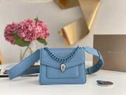 Uubags Bvlgari Serpenti Forever Maxi Chain Crossbody Bag In Blue 20x14x8.5cm - 1