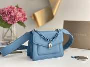 Uubags Bvlgari Serpenti Forever Maxi Chain Crossbody Bag In Blue 20x14x8.5cm - 2