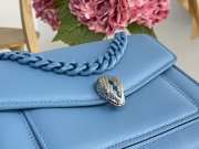 Uubags Bvlgari Serpenti Forever Maxi Chain Crossbody Bag In Blue 20x14x8.5cm - 6