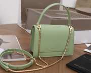 Uubags Alexander Wang x Bvlgari belt bag in smooth green calf leather 18.5x13x6.5cm - 3