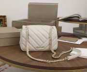 Uubags Bvlgari Serpenti Cabochon maxi chain crossbody bag in soft quilted grey calf leather 22.5x15x10cm - 2