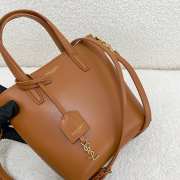 Uubags YSL mini Toy Shopping tote bag in brown 18x17x8cm - 4