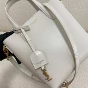 Uubags YSL mini Toy Shopping tote bag in white 18x17x8cm - 6