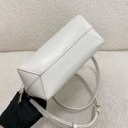 Uubags YSL mini Toy Shopping tote bag in white 18x17x8cm - 5