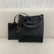 Uubags YSL Jamie pochon in black lambskin leather bag 38x33x2cm - 6