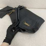 Uubags YSL Jamie pochon in black lambskin leather bag 38x33x2cm - 4