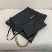 Uubags YSL Jamie pochon in black lambskin leather bag 38x33x2cm - 3