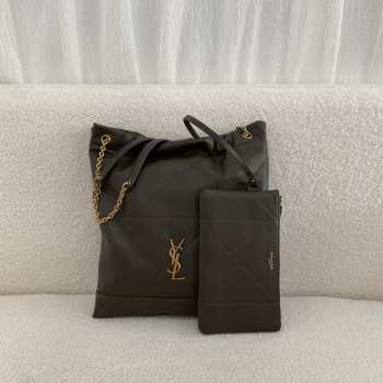 Uubags YSL Jamie pochon in light musk lambskin leather bag 38x33x2cm