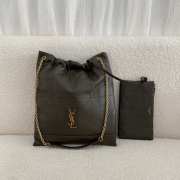 Uubags YSL Jamie pochon in light musk lambskin leather bag 38x33x2cm - 5