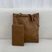 Uubags YSL Jamie pochon in brown lambskin leather bag 38x33x2cm - 6