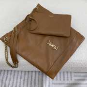 Uubags YSL Jamie pochon in brown lambskin leather bag 38x33x2cm - 4