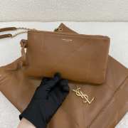 Uubags YSL Jamie pochon in brown lambskin leather bag 38x33x2cm - 2