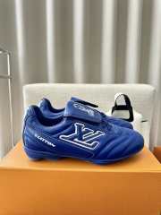 Uubags Louis Vuitton 1AHDP8 LV Footprint Soccer Sneaker In Blue - 1