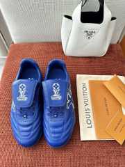 Uubags Louis Vuitton 1AHDP8 LV Footprint Soccer Sneaker In Blue - 6