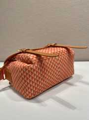 Uubags Prada Messenger bag in orange fabric-printed nylon with saffiano leather 25x19.5x11cm - 3